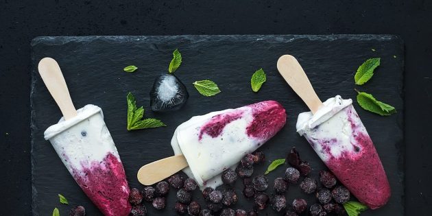 Glace végétale fruits rouges